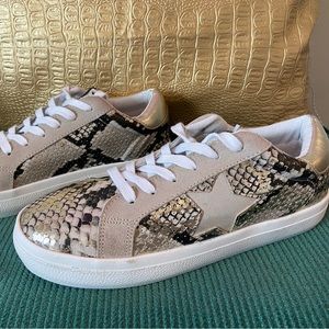 Steve Madden snakeskin sneakers
